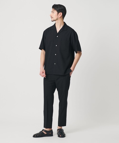 BEAUTY&YOUTH UNITED ARROWS（ビューティーアンドユースユナイテッドアローズ）の「【WEB限定 WARDROBE SMART】 Reflax オープンカラー シャツ（シャツ/ブラウス・メンズ・ベージュ/ダークグレー/ブラック・M/S/XL/L）」の16枚目の写真
