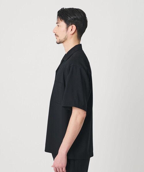 BEAUTY&YOUTH UNITED ARROWS（ビューティーアンドユースユナイテッドアローズ）の「【WEB限定 WARDROBE SMART】 Reflax オープンカラー シャツ（シャツ/ブラウス・メンズ・ベージュ/ダークグレー/ブラック・M/S/XL/L）」の4枚目の写真