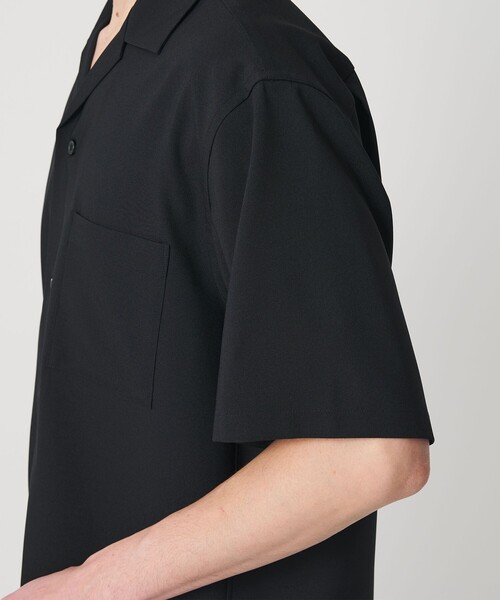 BEAUTY&YOUTH UNITED ARROWS（ビューティーアンドユースユナイテッドアローズ）の「【WEB限定 WARDROBE SMART】 Reflax オープンカラー シャツ（シャツ/ブラウス・メンズ・ベージュ/ダークグレー/ブラック・M/S/XL/L）」の8枚目の写真