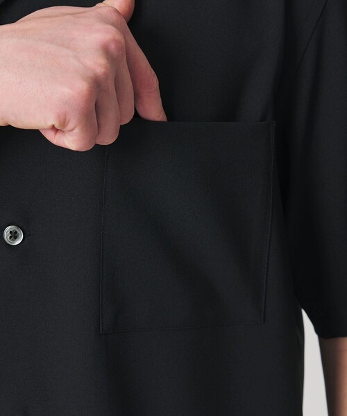 BEAUTY&YOUTH UNITED ARROWS（ビューティーアンドユースユナイテッドアローズ）の「【WEB限定 WARDROBE SMART】 Reflax オープンカラー シャツ（シャツ/ブラウス・メンズ・ベージュ/ダークグレー/ブラック・M/S/XL/L）」の10枚目の写真