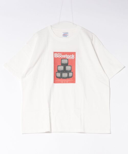BOOSTOCK(ブーストック)の「BOOSTOCK/ブーストック B/S TV Tシャツ(Tシャツ/カットソー・メンズ・ホワイト/ブラック・F/XXXL)」の1枚目の写真