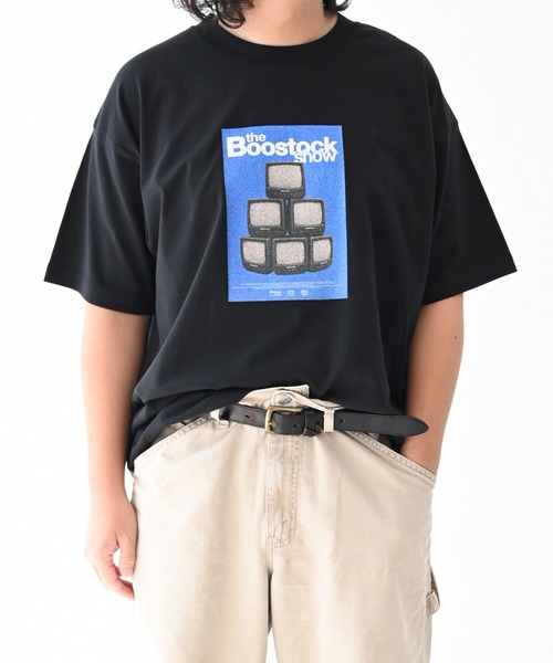 BOOSTOCK(ブーストック)の「BOOSTOCK/ブーストック B/S TV Tシャツ(Tシャツ/カットソー・メンズ・ホワイト/ブラック・F/XXXL)」の3枚目の写真
