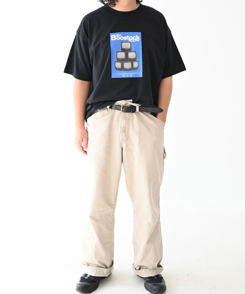 BOOSTOCK(ブーストック)の「BOOSTOCK/ブーストック B/S TV Tシャツ(Tシャツ/カットソー・メンズ・ホワイト/ブラック・F/XXXL)」の4枚目の写真