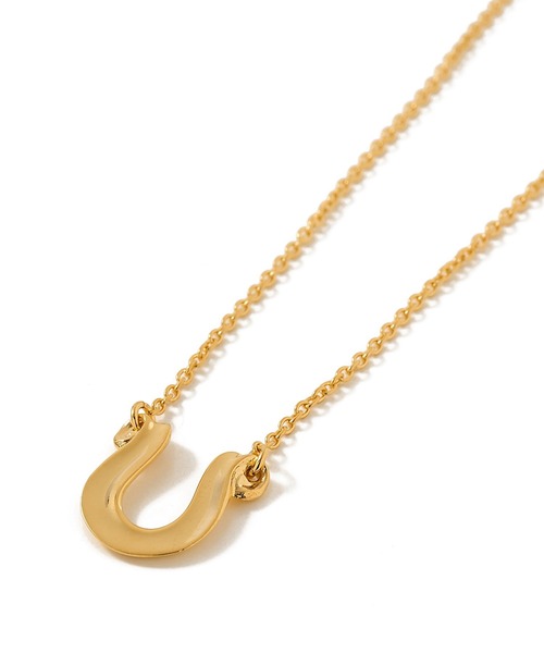 CRIMIE（クライミー）の「LETTER RIBBON HORSE SHOE NECKLACE 24KDP（ネックレス・メンズ・ゴールド・ONE SIZE）」の3枚目の写真