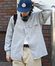 NAKER（ネイカー）の「ミニチェック長袖シャツ（シャツ/ブラウス）」