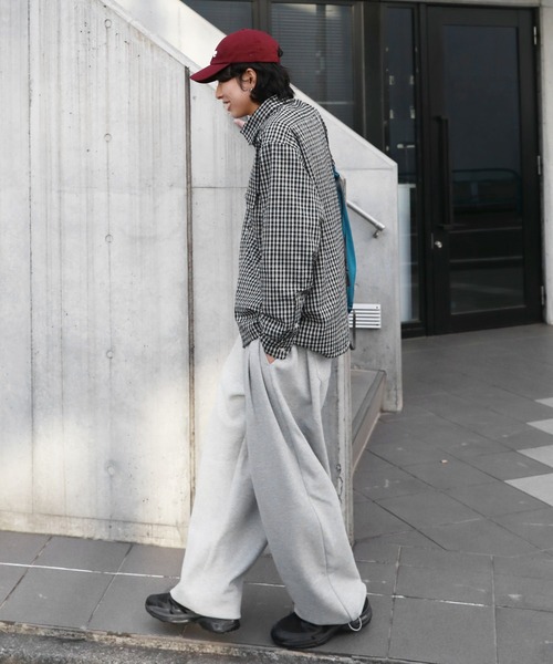 NAKER（ネイカー）の「ミニチェック長袖シャツ（シャツ/ブラウス・メンズ・ブラック/サックスブルー/ブルー・M/L/XL）」の9枚目の写真