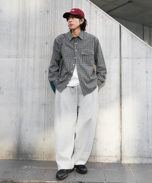 NAKER（ネイカー）の「ミニチェック長袖シャツ（シャツ/ブラウス・メンズ・ブラック/サックスブルー/ブルー・M/L/XL）」の11枚目の写真