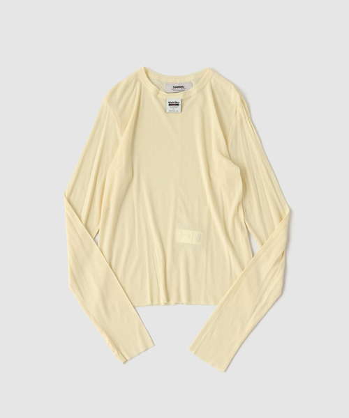 DAIRIKU（ダイリク）の「DAIRIKU / ダイリク "Daisy"Skelton Rib Tag Tee（Tシャツ/カットソー・メンズ・ブラック/イエロー/グリーン/ホワイト・MEDIUM）」の4枚目の写真