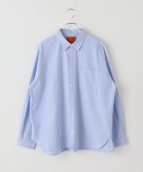 JOURNAL STANDARD(ジャーナルスタンダード)の「《追加》【LANCER CLOTHING CORPORATION】 オーバーFITストライプシャツ(シャツ/ブラウス・レディース・チャコールグレー/ライトブルー/ブルー・LARGE)」の21枚目の写真