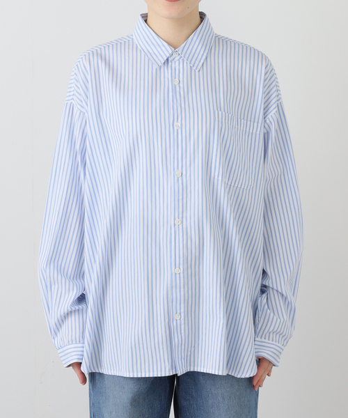 JOURNAL STANDARD(ジャーナルスタンダード)の「《追加》【LANCER CLOTHING CORPORATION】 オーバーFITストライプシャツ(シャツ/ブラウス・レディース・チャコールグレー/ライトブルー/ブルー・LARGE)」の17枚目の写真