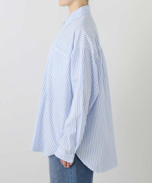 JOURNAL STANDARD(ジャーナルスタンダード)の「《追加》【LANCER CLOTHING CORPORATION】 オーバーFITストライプシャツ(シャツ/ブラウス・レディース・チャコールグレー/ライトブルー/ブルー・LARGE)」の18枚目の写真