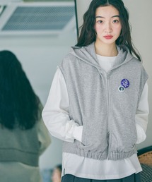 niko and... | 缶バッジダブルジップフードベスト(ベスト)