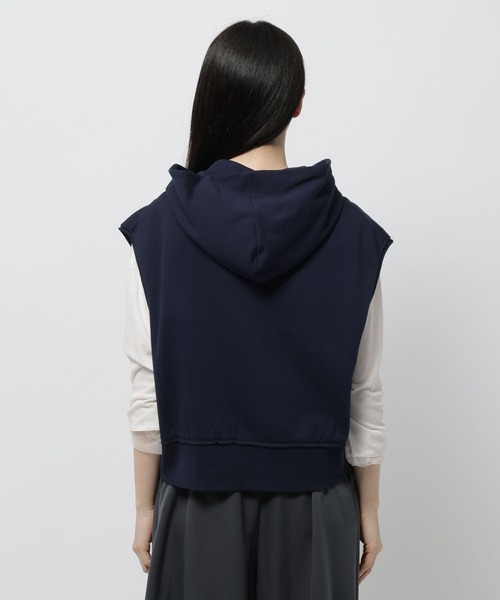 niko and...（ニコアンド）の「缶バッジダブルジップフードベスト（ベスト・レディース・ネイビー/グレー・LARGE/MEDIUM）」の22枚目の写真