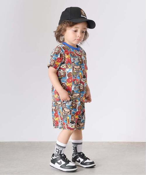 XLARGE KIDS(エクストララージキッズ)の「コミックファニーゴリラ 半袖Tシャツ(Tシャツ/カットソー・キッズ・レモンイエロー/ブルー・110cm/100cm/140cm/130cm/120cm/90cm/80cm)」の5枚目の写真