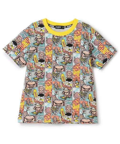 XLARGE KIDS(エクストララージキッズ)の「コミックファニーゴリラ 半袖Tシャツ(Tシャツ/カットソー・キッズ・レモンイエロー/ブルー・110cm/100cm/140cm/130cm/120cm/90cm/80cm)」の8枚目の写真