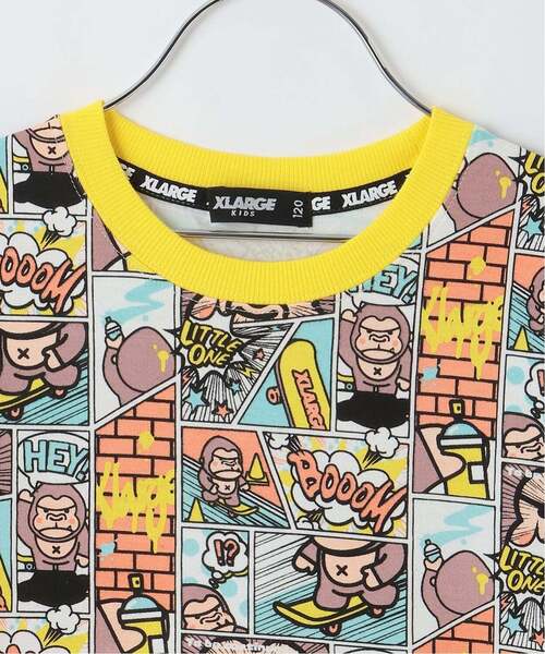 XLARGE KIDS(エクストララージキッズ)の「コミックファニーゴリラ 半袖Tシャツ(Tシャツ/カットソー・キッズ・レモンイエロー/ブルー・110cm/100cm/140cm/130cm/120cm/90cm/80cm)」の10枚目の写真
