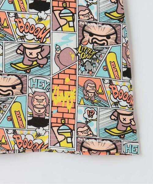 XLARGE KIDS(エクストララージキッズ)の「コミックファニーゴリラ 半袖Tシャツ(Tシャツ/カットソー・キッズ・レモンイエロー/ブルー・110cm/100cm/140cm/130cm/120cm/90cm/80cm)」の12枚目の写真
