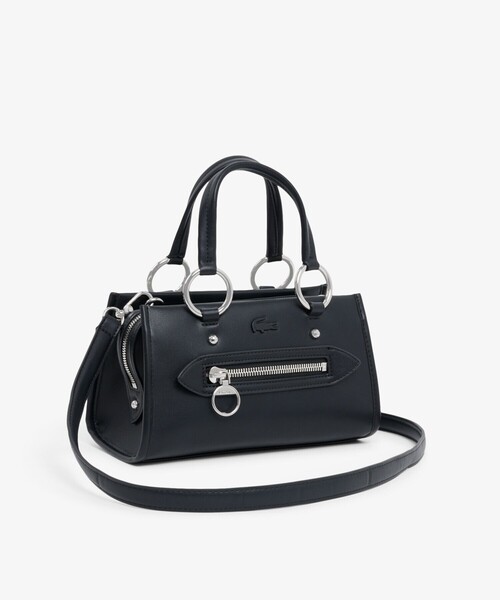 LACOSTE（ラコステ）の「セリス スモール トップハンドルバッグ（ハンドバッグ・レディース・ブラック/ベージュ・FREE）」の4枚目の写真