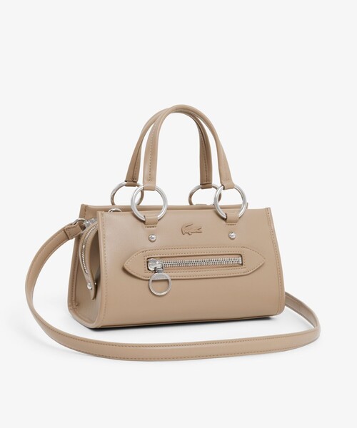 LACOSTE（ラコステ）の「セリス スモール トップハンドルバッグ（ハンドバッグ・レディース・ブラック/ベージュ・FREE）」の9枚目の写真