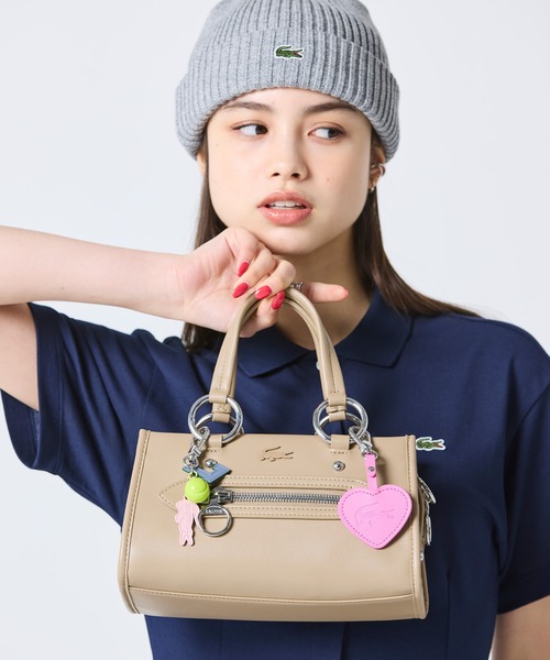 LACOSTE（ラコステ）の「セリス スモール トップハンドルバッグ（ハンドバッグ・レディース・ブラック/ベージュ・FREE）」の8枚目の写真