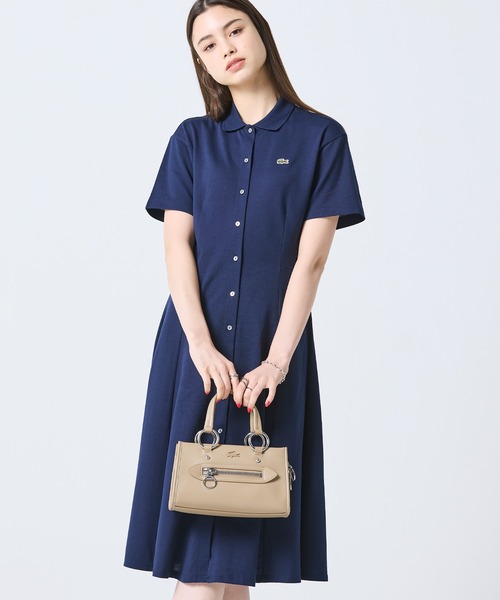 LACOSTE（ラコステ）の「セリス スモール トップハンドルバッグ（ハンドバッグ・レディース・ブラック/ベージュ・FREE）」の7枚目の写真