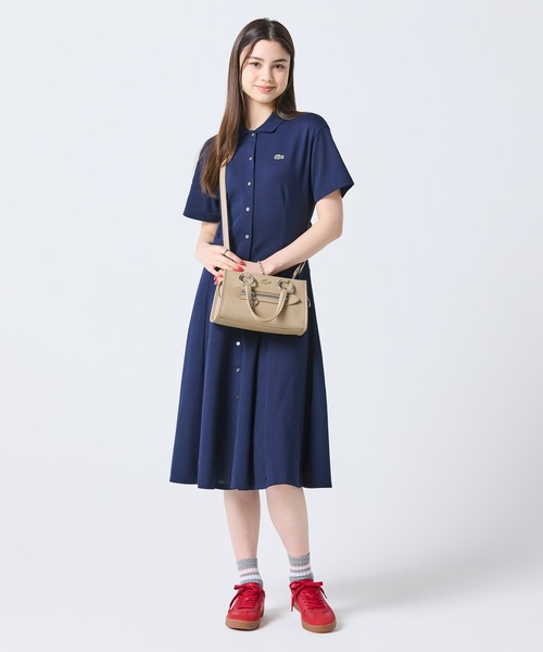 LACOSTE（ラコステ）の「セリス スモール トップハンドルバッグ（ハンドバッグ・レディース・ブラック/ベージュ・FREE）」の13枚目の写真