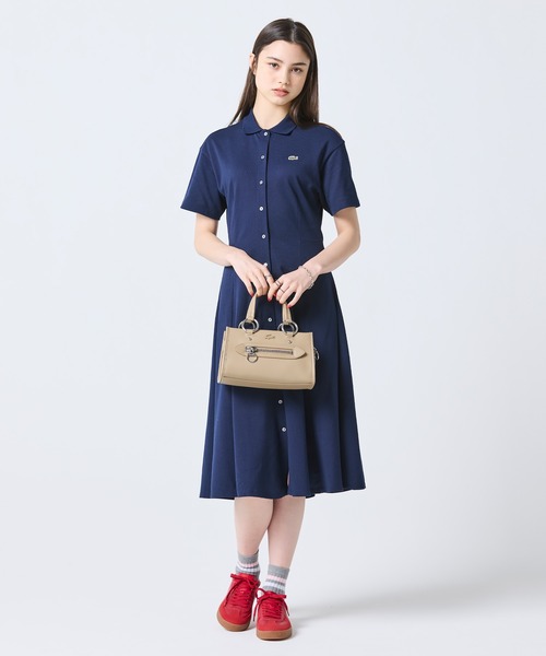 LACOSTE（ラコステ）の「セリス スモール トップハンドルバッグ（ハンドバッグ・レディース・ブラック/ベージュ・FREE）」の14枚目の写真