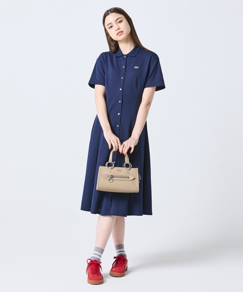 LACOSTE（ラコステ）の「セリス スモール トップハンドルバッグ（ハンドバッグ・レディース・ブラック/ベージュ・FREE）」の15枚目の写真