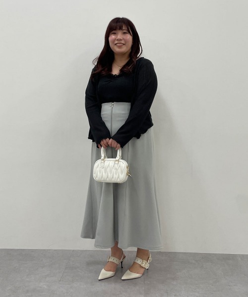 marun（マルン）の「＜大きいサイズ＞センタージップマーメイドスカート marun（スカート・レディース・ピンク/ブラック/グレー・L/LL/3L/4L/5L）」の20枚目の写真