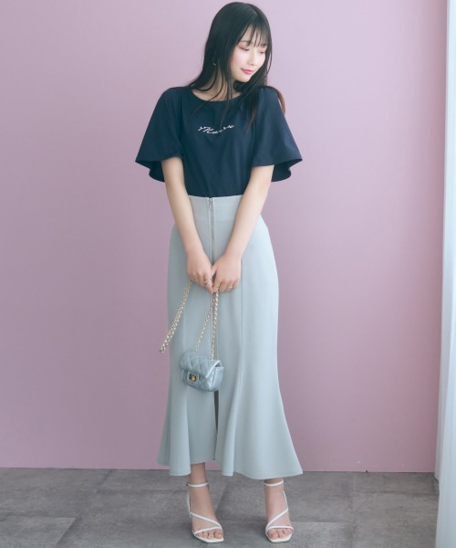 marun（マルン）の「＜大きいサイズ＞センタージップマーメイドスカート marun（スカート・レディース・ピンク/ブラック/グレー・L/LL/3L/4L/5L）」の17枚目の写真