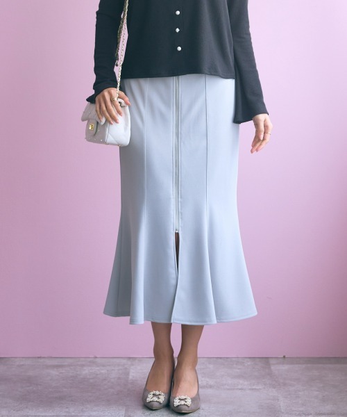 marun（マルン）の「＜大きいサイズ＞センタージップマーメイドスカート marun（スカート・レディース・ピンク/ブラック/グレー・L/LL/3L/4L/5L）」の21枚目の写真