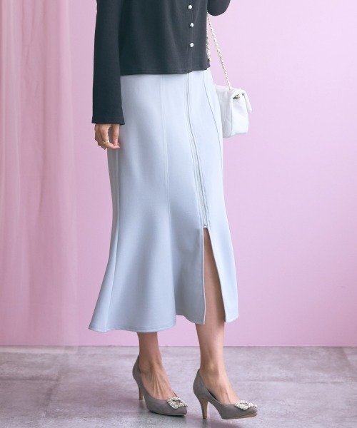 marun（マルン）の「＜大きいサイズ＞センタージップマーメイドスカート marun（スカート・レディース・ピンク/ブラック/グレー・L/LL/3L/4L/5L）」の22枚目の写真