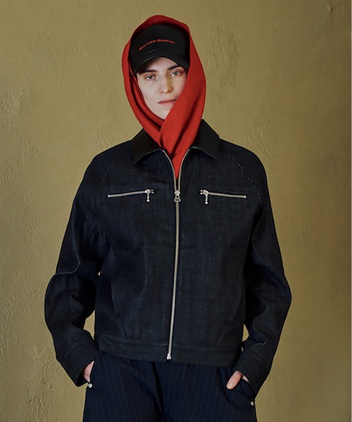 Jieda(ジエダ)の「ENGINEERED RIGID DENIM JACKET(デニムジャケット・メンズ・インディゴブルー/ブラック・2/1)」の2枚目の写真