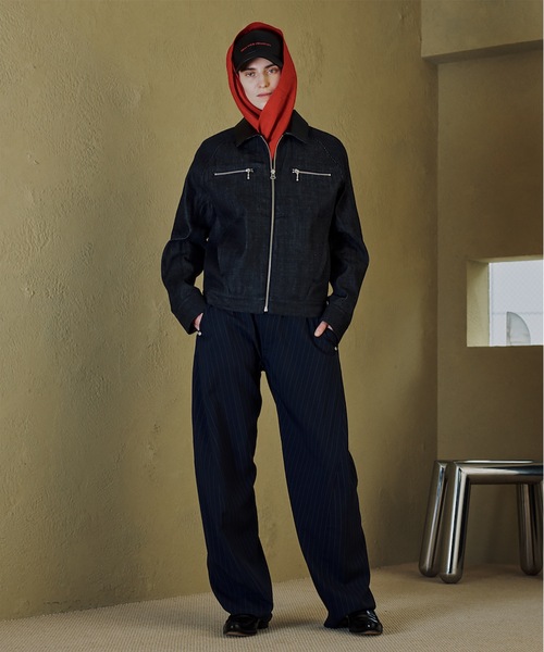 Jieda(ジエダ)の「ENGINEERED RIGID DENIM JACKET(デニムジャケット・メンズ・インディゴブルー/ブラック・2/1)」の3枚目の写真