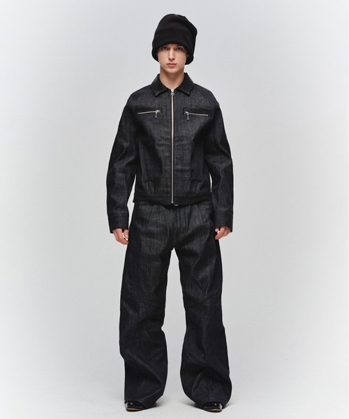 Jieda(ジエダ)の「ENGINEERED RIGID DENIM JACKET(デニムジャケット・メンズ・インディゴブルー/ブラック・2/1)」の4枚目の写真