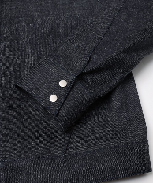 Jieda(ジエダ)の「ENGINEERED RIGID DENIM JACKET(デニムジャケット・メンズ・インディゴブルー/ブラック・2/1)」の11枚目の写真