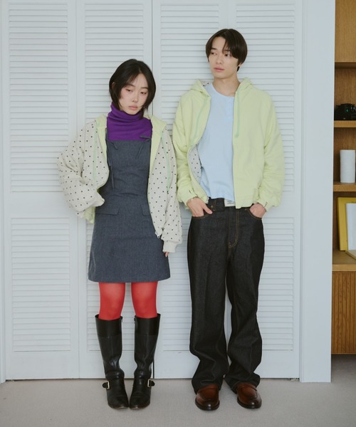 common gull products.(コモンガルプロダクツ)の「柄の目覚め、リバーシブルフーディー(パーカー・レディース・杢グレー/ライム/ネイビー・SMALL/MEDIUM/LARGE)」の21枚目の写真