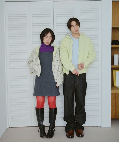 common gull products.(コモンガルプロダクツ)の「柄の目覚め、リバーシブルフーディー(パーカー・レディース・杢グレー/ライム/ネイビー・SMALL/MEDIUM/LARGE)」の22枚目の写真