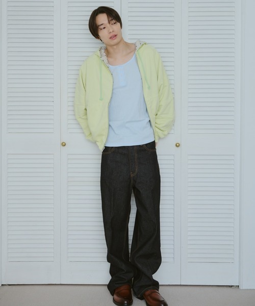 common gull products.(コモンガルプロダクツ)の「柄の目覚め、リバーシブルフーディー(パーカー・レディース・杢グレー/ライム/ネイビー・SMALL/MEDIUM/LARGE)」の19枚目の写真