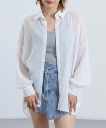 ANAP | シンプル シアー シャツ ブラウス(シャツ/ブラウス)