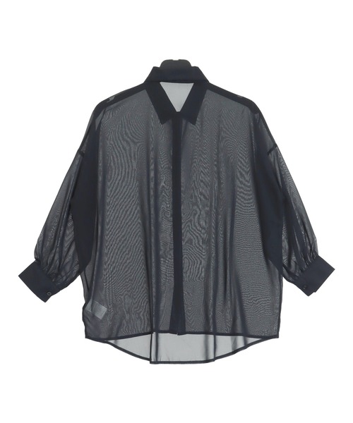 ANAP（アナップ）の「シンプル シアー シャツ ブラウス（シャツ/ブラウス・レディース・ブラック/グレー/ホワイト/ピンク・F）」の13枚目の写真