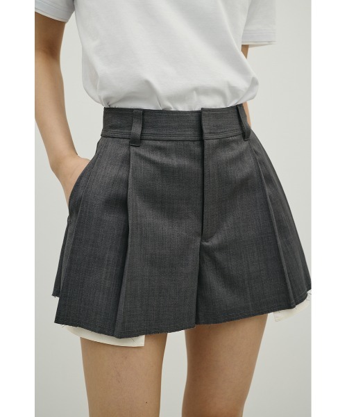 STYLEMIXER(スタイルミキサー)の「リメイクライクショートパンツ(その他パンツ・レディース・ブラック/グレー/ベージュ・SMALL/MEDIUM)」の3枚目の写真