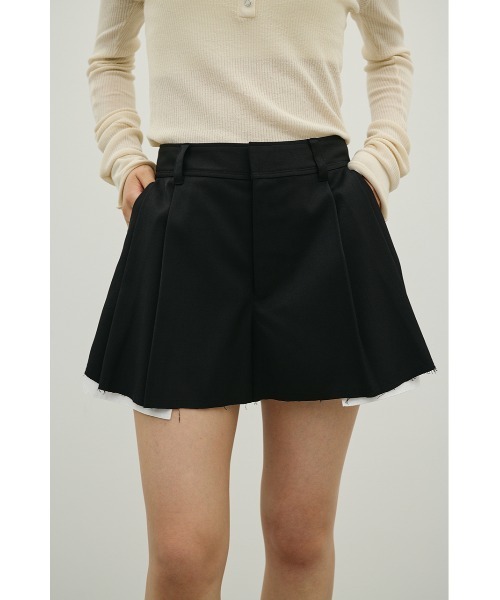 STYLEMIXER(スタイルミキサー)の「リメイクライクショートパンツ(その他パンツ・レディース・ブラック/グレー/ベージュ・SMALL/MEDIUM)」の2枚目の写真