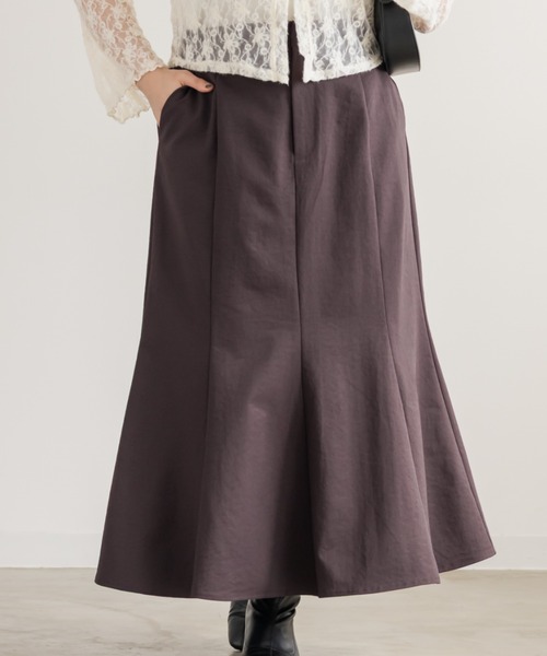 CLETTE(クレット)の「CLETTEオリジナルパネルマーメイドスカート(スカート・レディース・アイボリー/ブラック/ワイン・4L/3L/LL)」の1枚目の写真