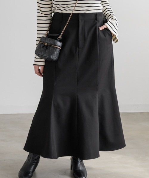 CLETTE(クレット)の「CLETTEオリジナルパネルマーメイドスカート(スカート・レディース・アイボリー/ブラック/ワイン・4L/3L/LL)」の3枚目の写真