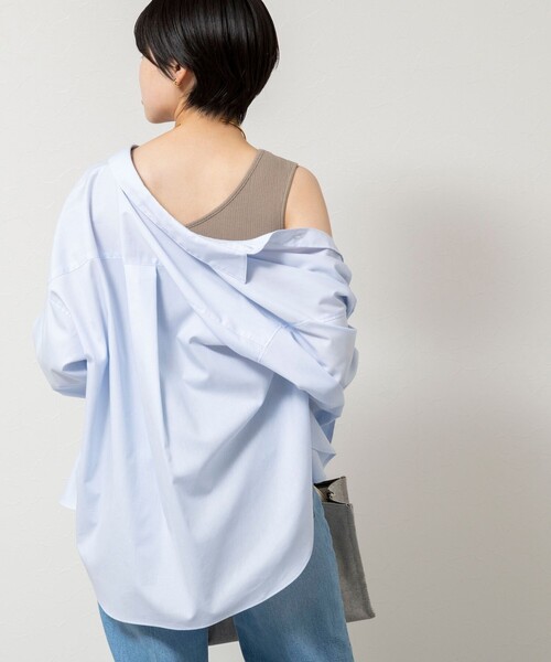 NOLLEY’S Sophi（ノーリーズソフィ）の「ウォッシャブルカップ付ワンショルタンクトップ（タンクトップ・レディース・カーキ/ブラック/オフホワイト・38）」の11枚目の写真