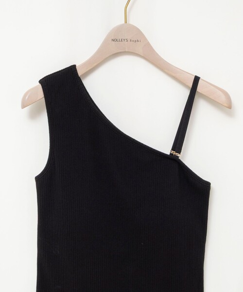 NOLLEY’S Sophi（ノーリーズソフィ）の「ウォッシャブルカップ付ワンショルタンクトップ（タンクトップ・レディース・カーキ/ブラック/オフホワイト・38）」の22枚目の写真