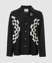 NOMA t.d.（ノーマティーディー）の「Checker Embroidery Open Collar Shirt（シャツ/ブラウス）」