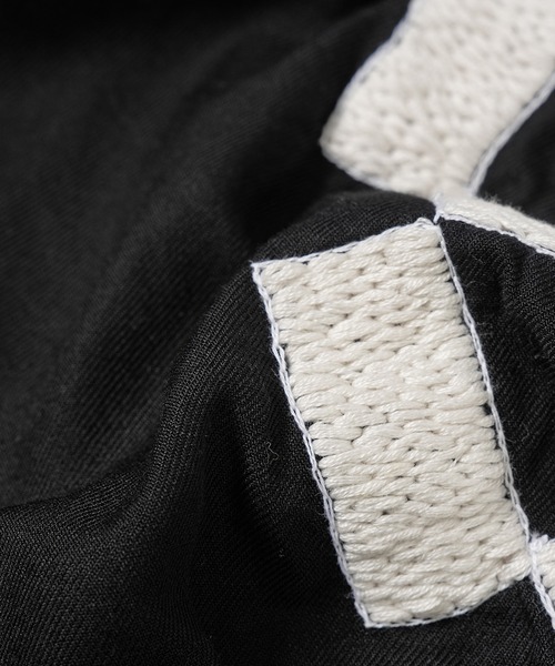 NOMA t.d.(ノーマティーディー)の「Checker Embroidery Open Collar Shirt(シャツ/ブラウス・メンズ・ブラック/ブラウン系その他/グレー・4/3)」の8枚目の写真
