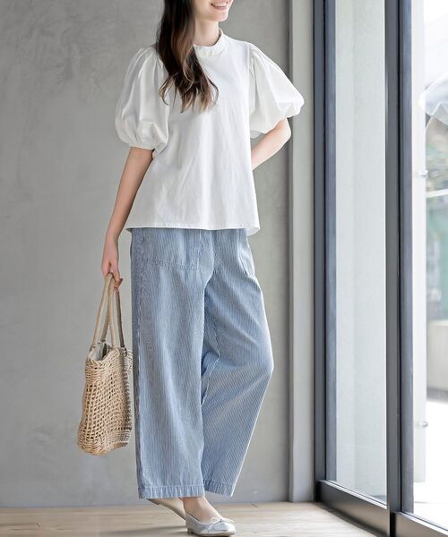 rps（アールピーエス）の「ヒッコリーベイカーパンツ（その他パンツ・レディース・ネイビー/ブルー・フリー）」の6枚目の写真